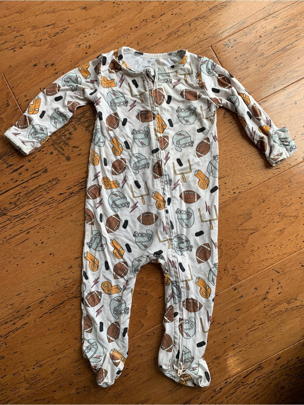 Caden Lane Football One-Piece Footie